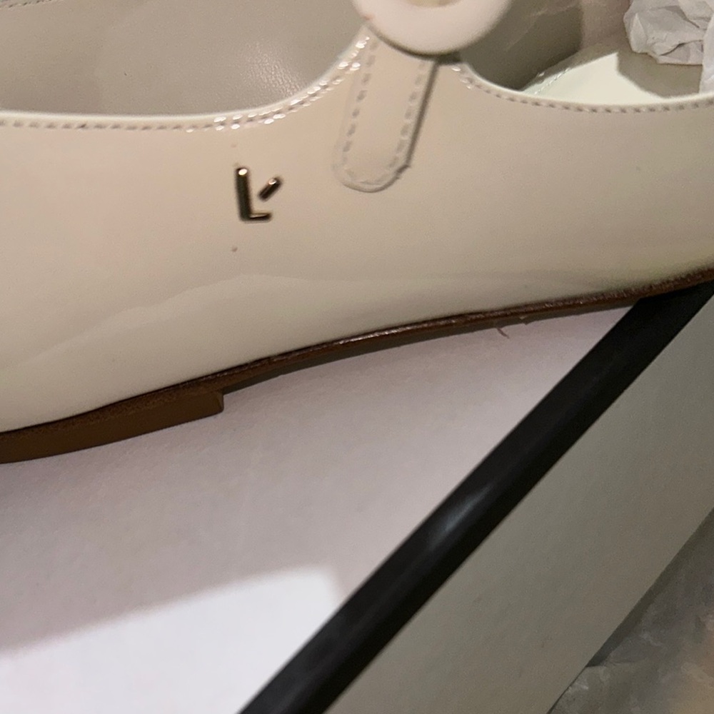Larroude Cream Flats with Classic Mary Jane Style - Picture 13 of 16